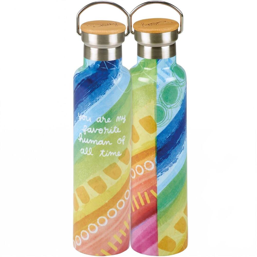 NEW PRIMITIVES BY KATHY you are my favorite human insulated water bottle in blue